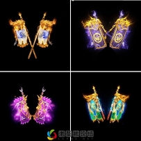 战旗20组特效首饰素材