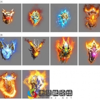 【免费】10组特效盾牌内观