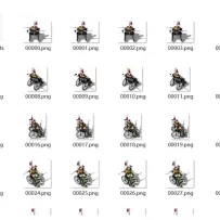 一体时装单职业男性轮椅素材